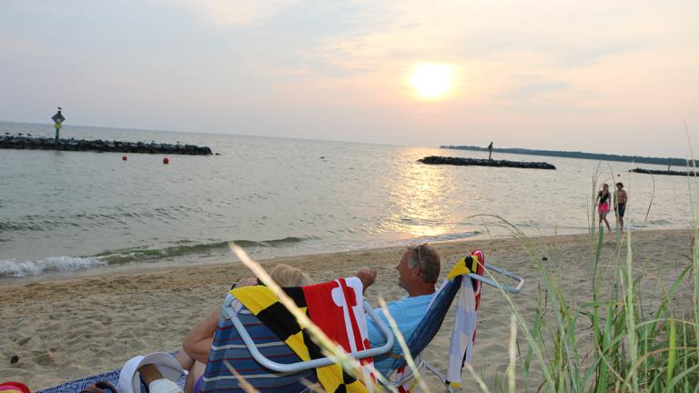 Point Lookout State Park beach