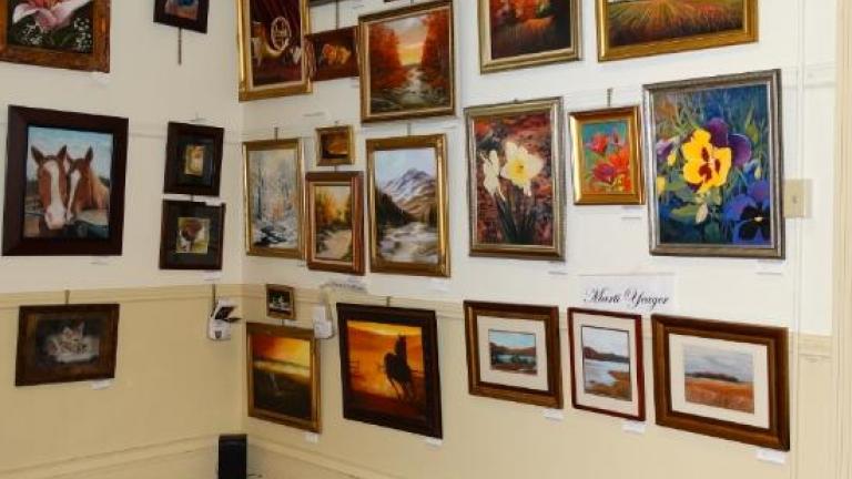 Art on display at the Mansion House Art Gallery