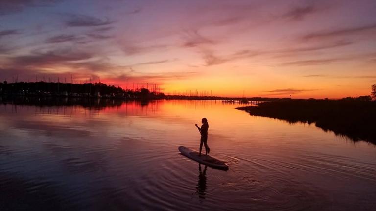 Rock Hall Stand-Up Paddle at Sunset