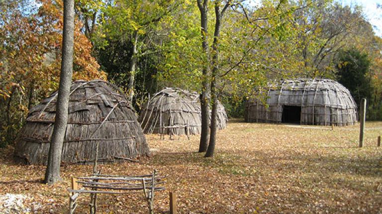 American Indian Village Recreated at JefPat