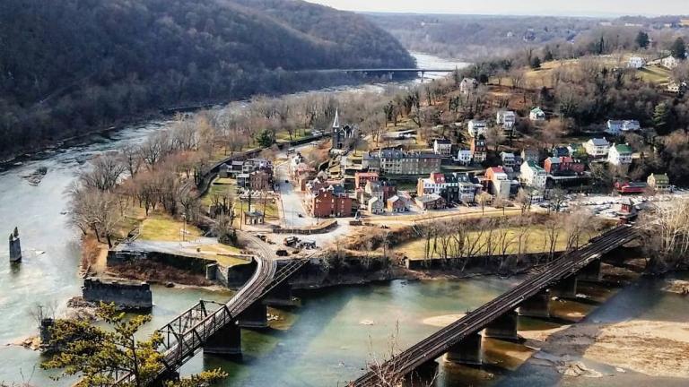 View of Harpers Ferry from Maryland Heights