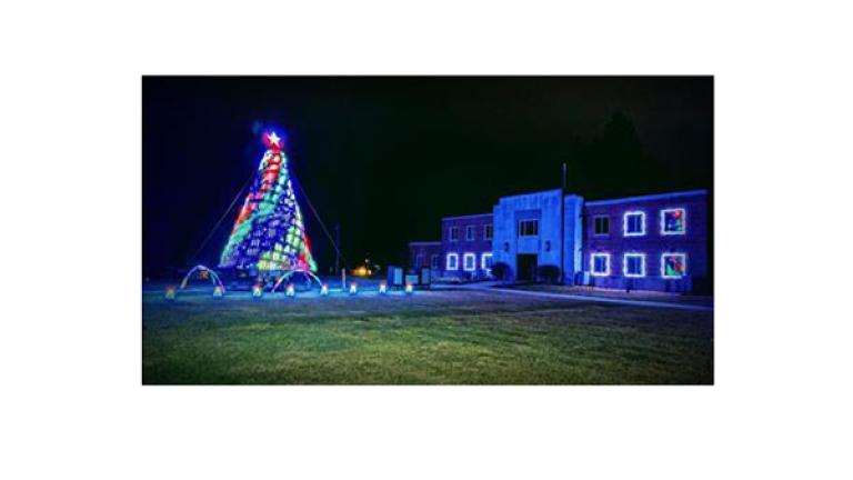 Christmas Light Show in Oakland
