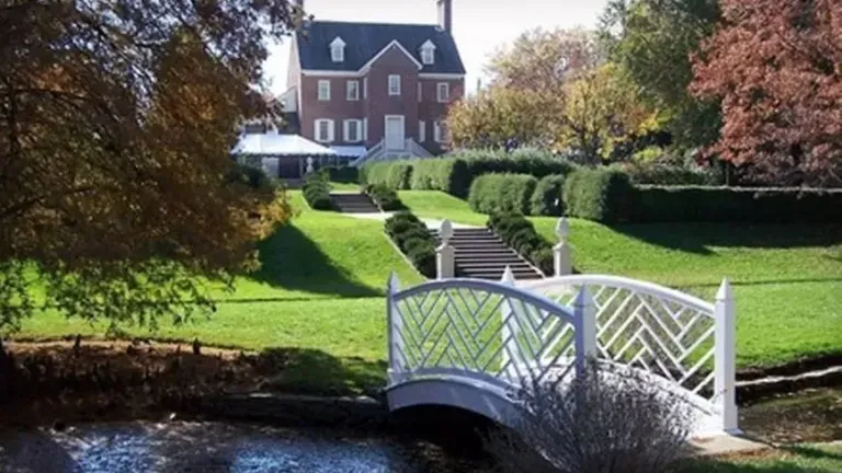 Garden at historic estate
