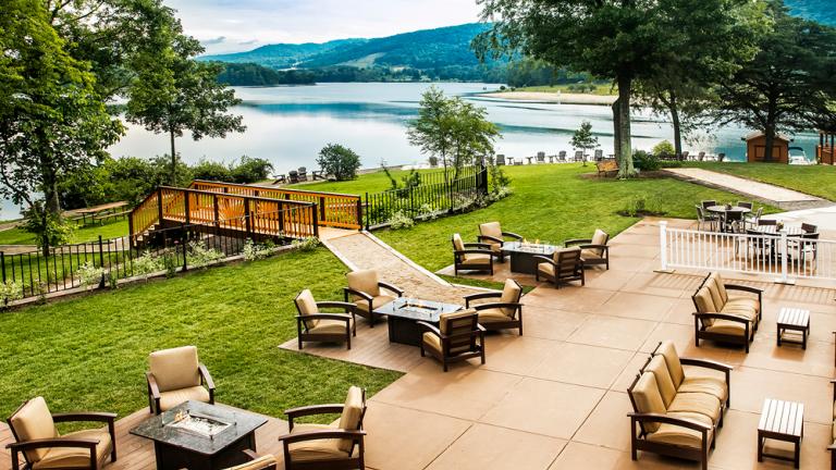 View of the lake from Rocky Gap Casino