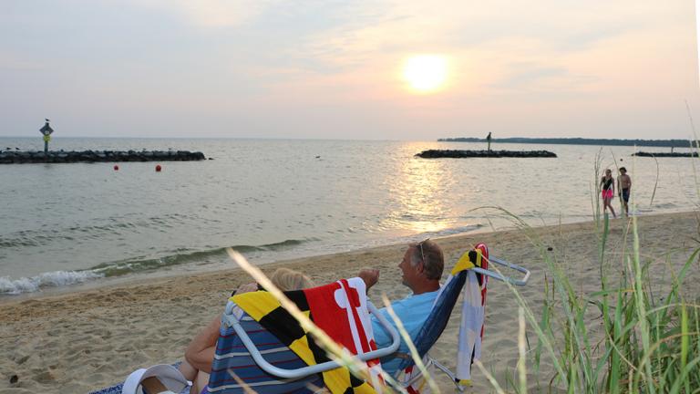 Point Lookout beach