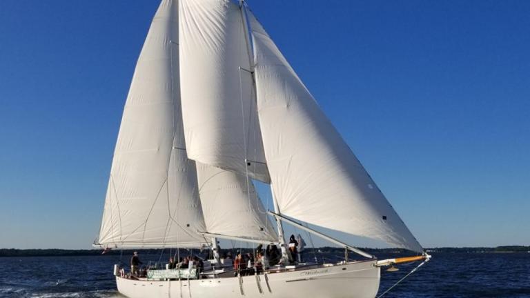 Sailing aboard the Schooner Woodwind