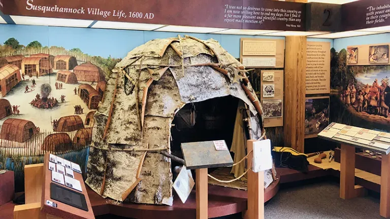 Susquehannock Village Life Exhibit at Havre de Grace Maritime Museum