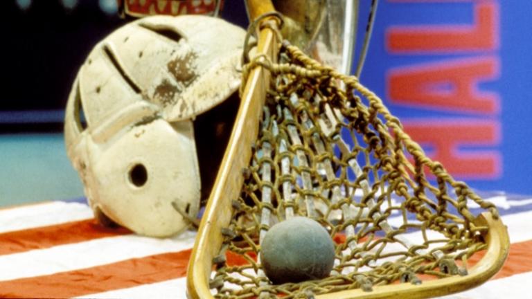 Native American lacrosse items