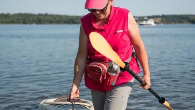 Kayaker at Leonardtown Wharf