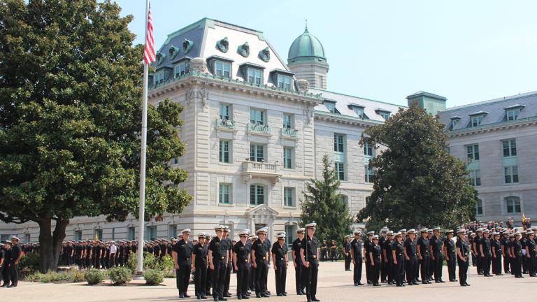 United States Naval Academy Plebes in formation
