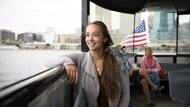 A ride on the water taxi is a great way to experience the Baltimore waterfront and its skyline and visit Historic Fells Point.