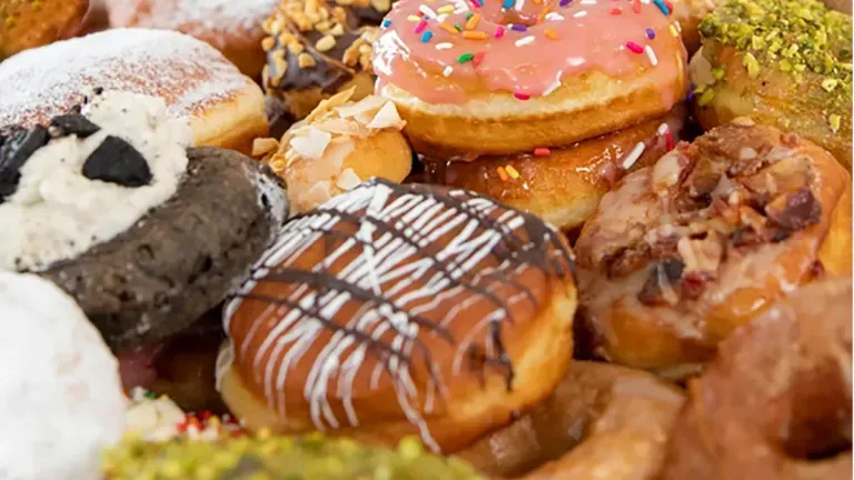 Picture of donuts made by the Chesapeake Doughnut Factory