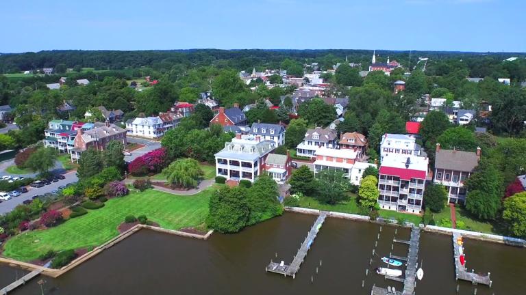 The colonial port of Chestertown graces the banks of the Chester River, offering restaurants, shops and inns.