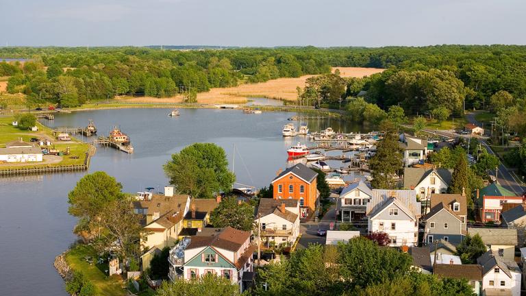 Chesapeake City from Above