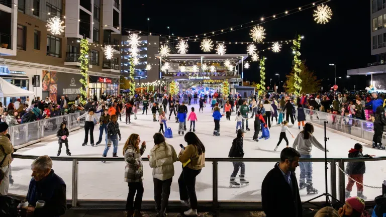 Color Burst Ice Rink at Merriweather District