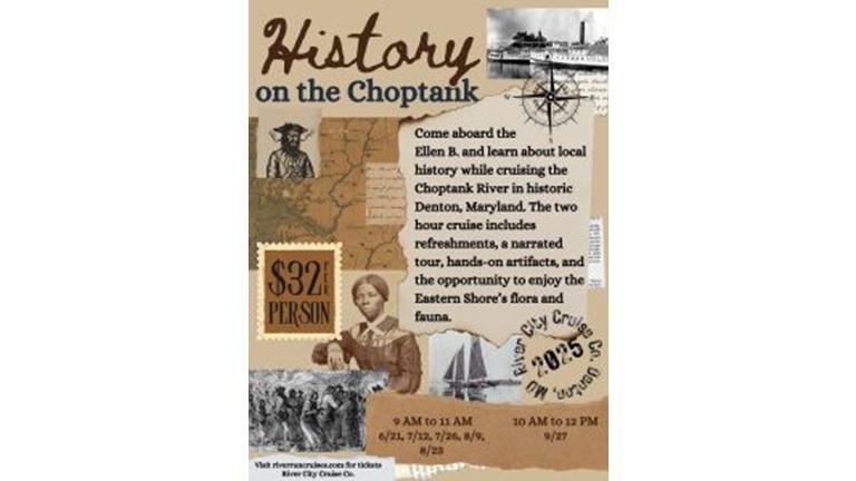 History on the Choptank River Cruise brochure