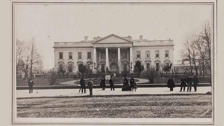 Outside Lincoln’s White House