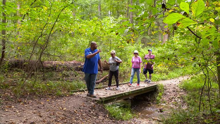 Woodlawn Manor Cultural Park's Underground Railroad Experience Trail.