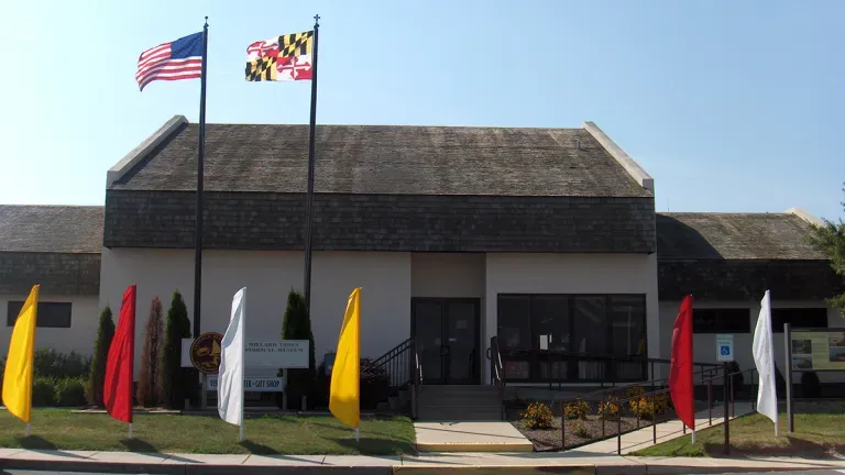 Exterior of the Tawes Museum in Crisfield
