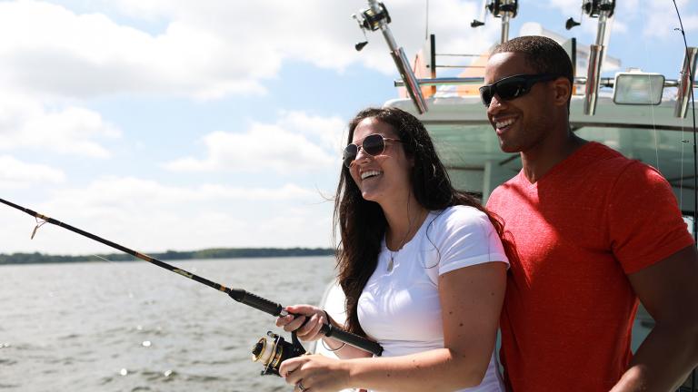 People fishing