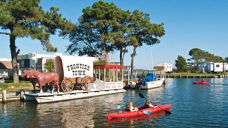 Kayaking by Frontier Town