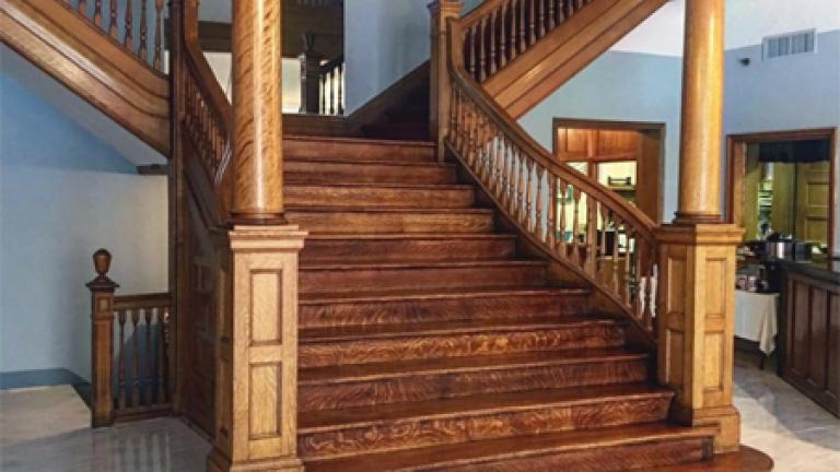 Gunter Hotel lobby staircase