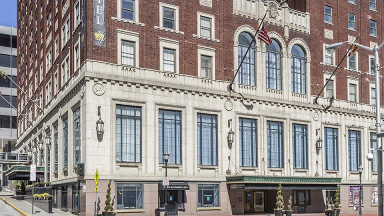 historic brick hotel
