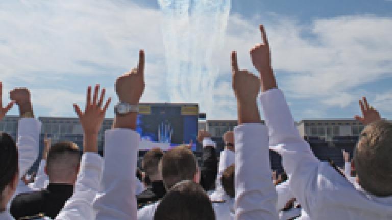 Blue Angels, the U.S. Navy Flight Demonstration Squad.
