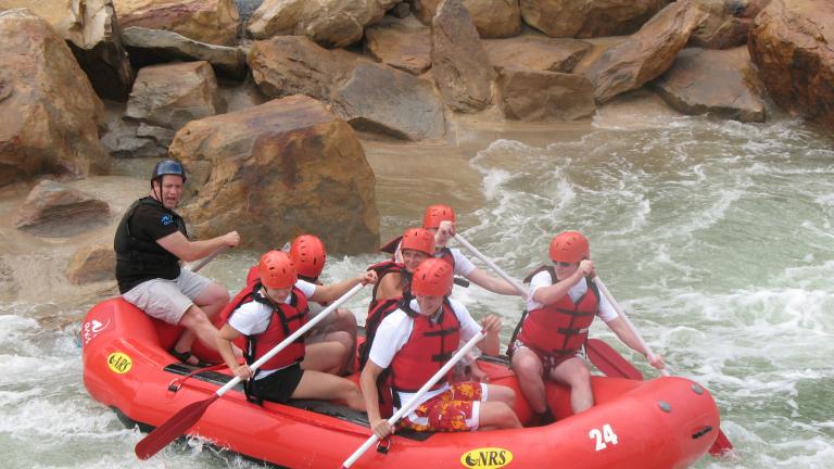 ASCI's man-made rapids offer thrilling rafting adventures.