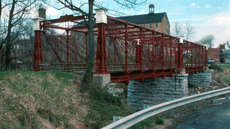 Bollman Truss Bridge in Savage