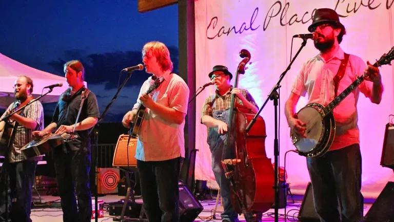 Jam to music outdoors in the summer months at this venue in Cumberland.