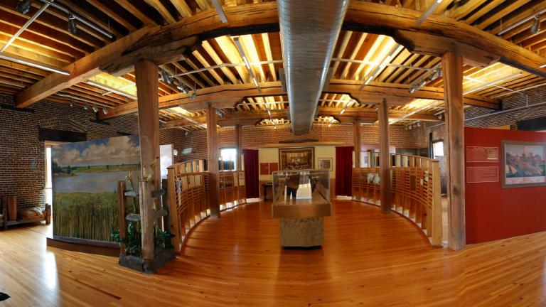 exhibit in museum