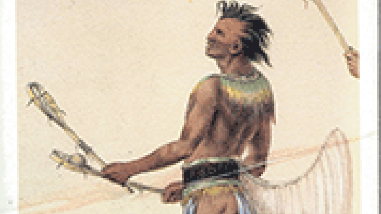 Native American Depiction at the Lacrosse Museum