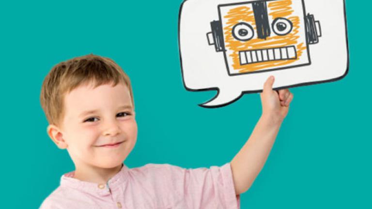 boy with robot image