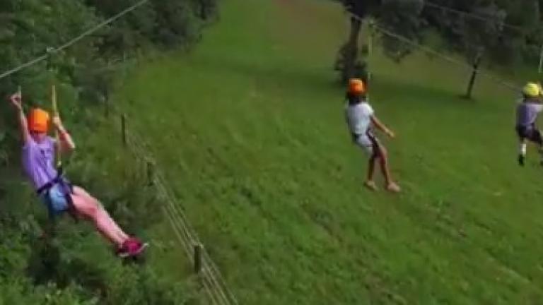 Ziplining at River Valley Ranch