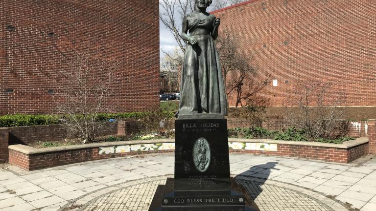 Statue of Billie Holiday on Pennsylvania Avenue, Baltimore