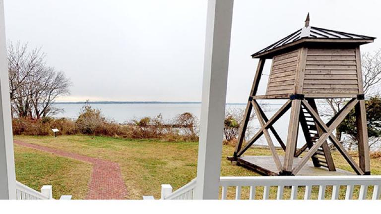Blackistone Island Lighthouse View from the Porch