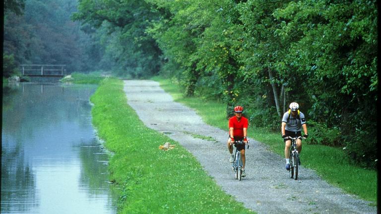 Bike the long stretches of trail along the C&O Towpath Trail, part of the Maryland Scenic Byways.
