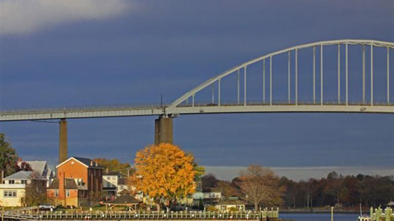 Canal and Bridge in Chesapeake City