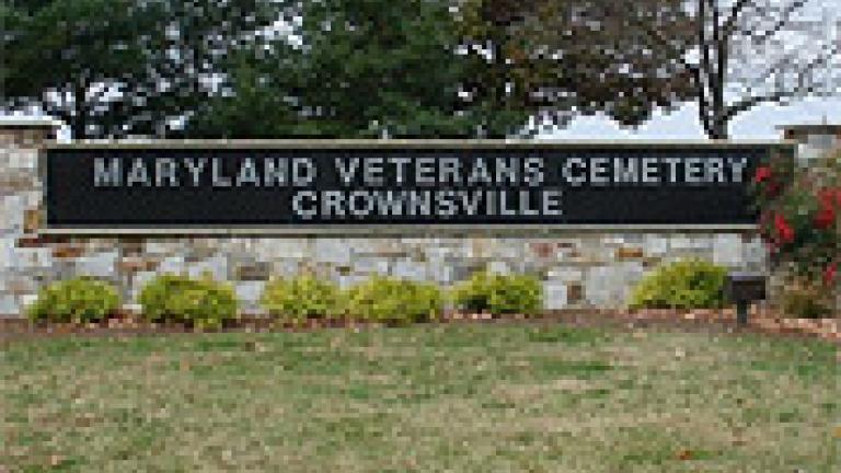 Entrance for Crownsville Veterans Cemetery