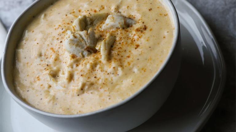 bowl of Cream of Crab soup
