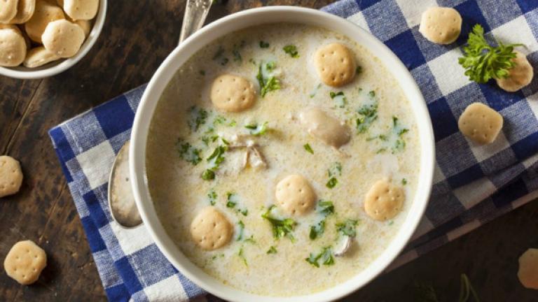 bowls of oyster stew