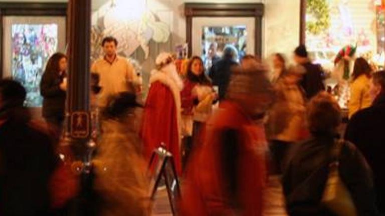 holiday shoppers