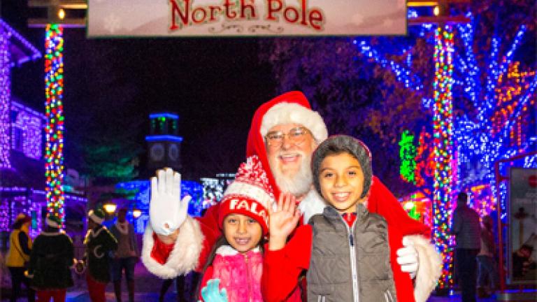 kids with santa