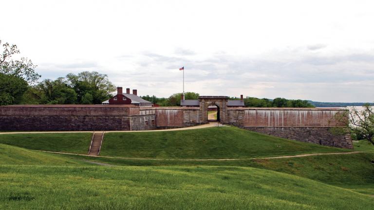 The original fort here was destroyed by its own garrison in the War of 1812 to prevent its capture.