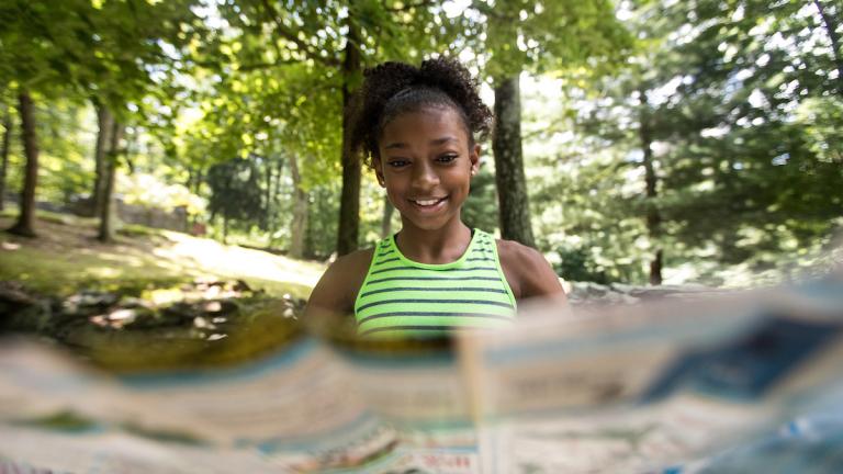 girl outdoors