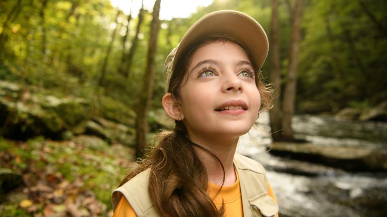 Girl enjoying the outdoors