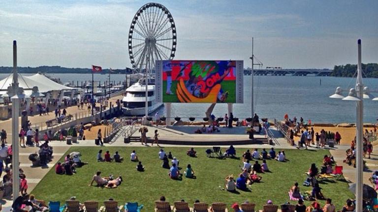 Outdoor Movies on Jumbotron, National Harbor