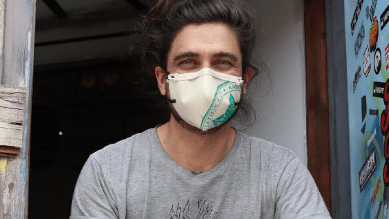 man with mask