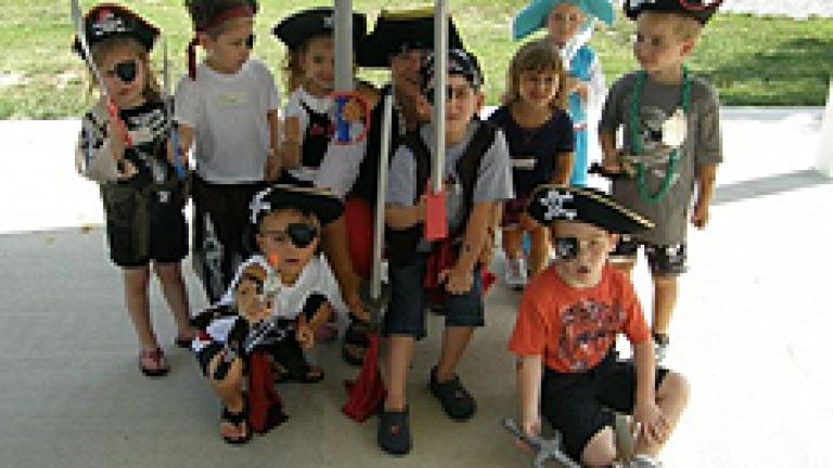 Children in Costumes for Pirates On The Potomac